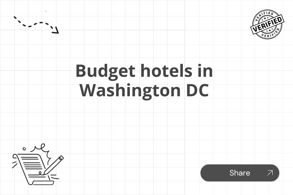 Budget hotels in Washington DC