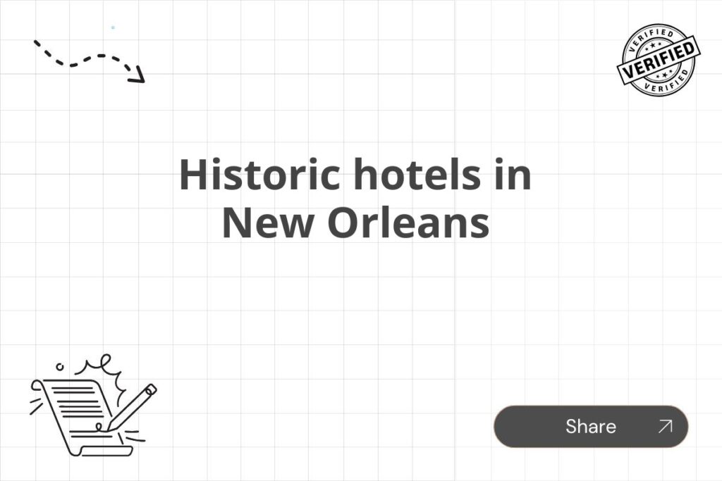 Historic hotels in New Orleans