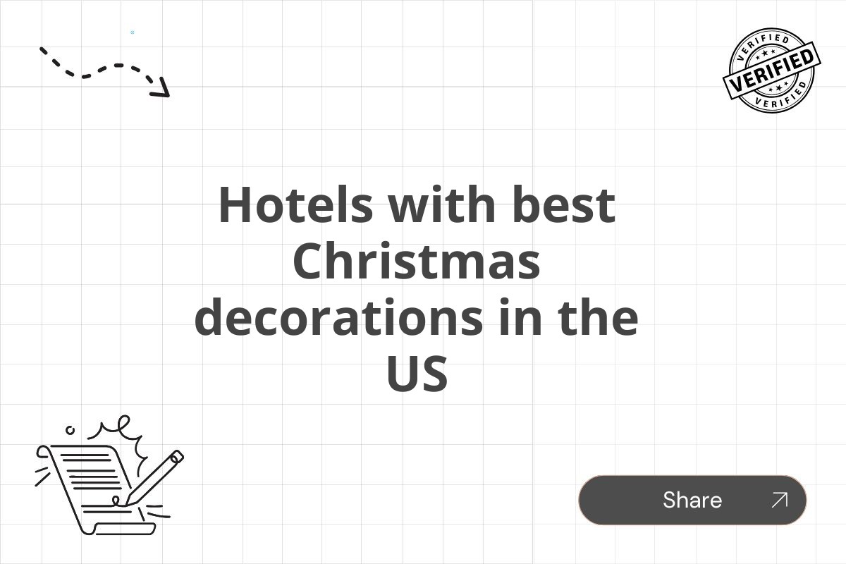 Hotels with best Christmas decorations in the US